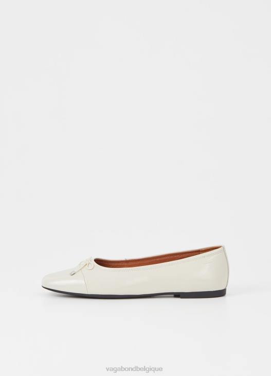 chaussure cuir verni blanc cassé femmes 4N8J8 Vagabond jolies chaussures - Vagabond chaussures