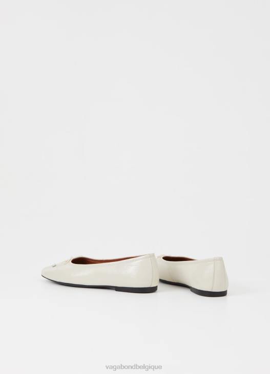 chaussure cuir verni blanc cassé femmes 4N8J8 Vagabond jolies chaussures - Vagabond chaussures