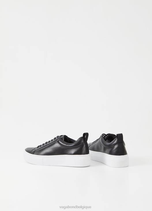 chaussure Cuir noir femmes 4N8J187 Vagabond baskets à plateforme zoe - Vagabond sandales femme