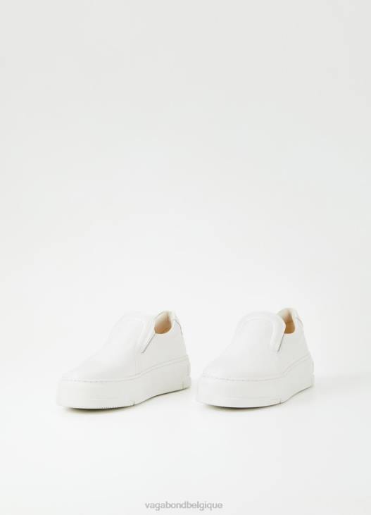 chaussure cuir blanc femmes 4N8J184 Vagabond baskets judy - Vagabond sandales femme
