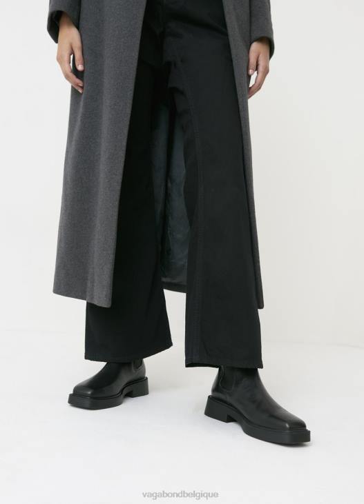 chaussure Cuir noir femmes 4N8J203 Vagabond bottes jillian - Vagabond chaussures