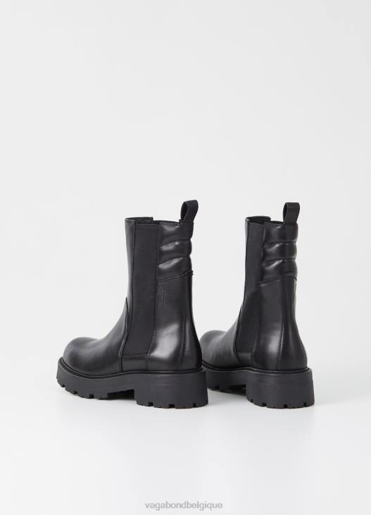 chaussure Cuir noir femmes 4N8J233 Vagabond bottes cosmo 2.0 - Vagabond chaussures
