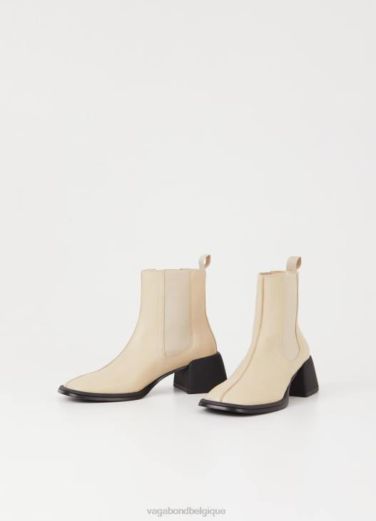 chaussure cuir beige femmes 4N8J199 Vagabond bottes ansie - Vagabond boutique Belgique
