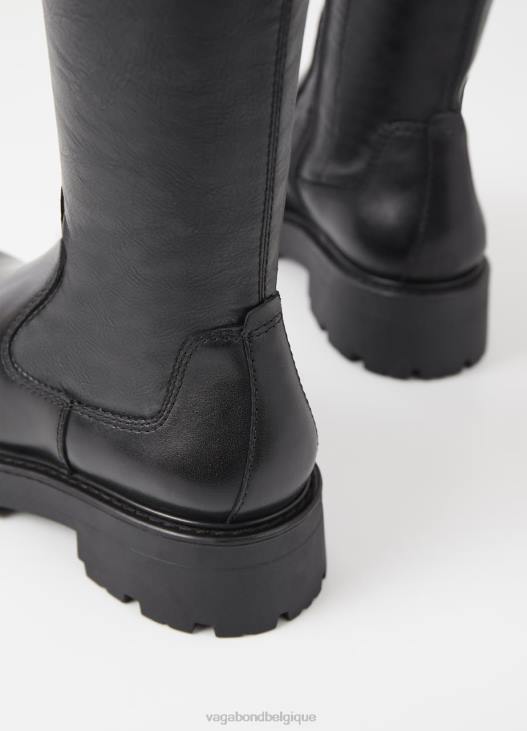 chaussure cuir/peigne noir femmes 4N8J217 Vagabond bottes hautes cosmo 2.0 - Vagabond boutique Belgique