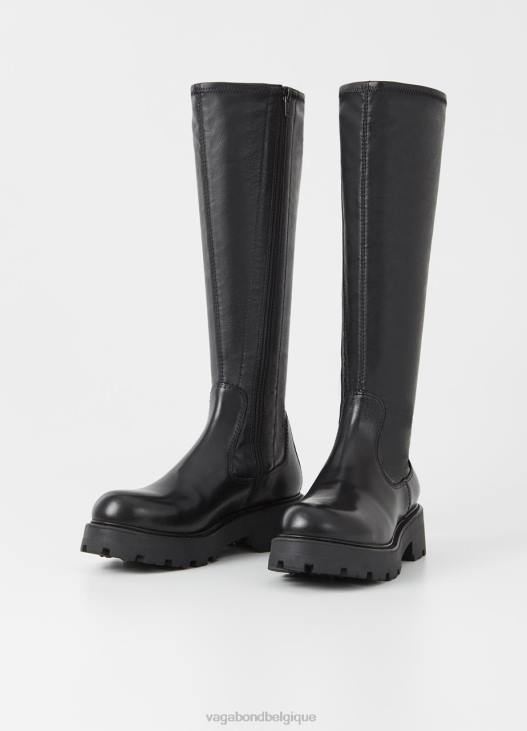 chaussure cuir/peigne noir femmes 4N8J217 Vagabond bottes hautes cosmo 2.0 - Vagabond boutique Belgique
