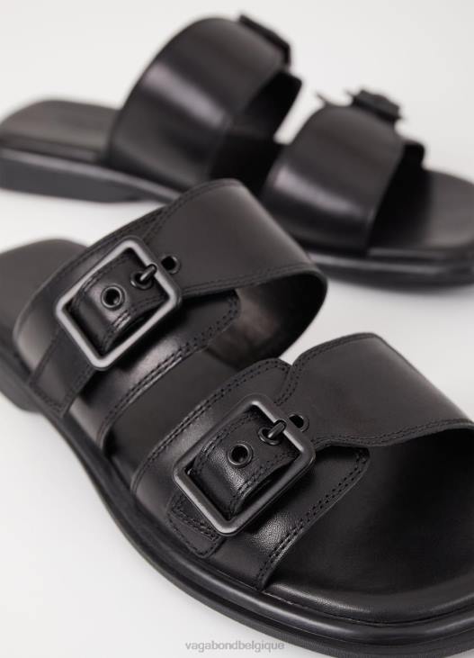 chaussure Cuir noir femmes 4N8J42 Vagabond sandales izzy - Vagabond sandales femme