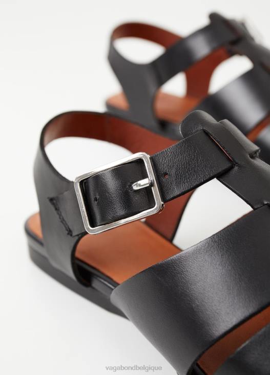 chaussure Cuir noir femmes 4N8J45 Vagabond sandales wioletta - Vagabond sandales femme