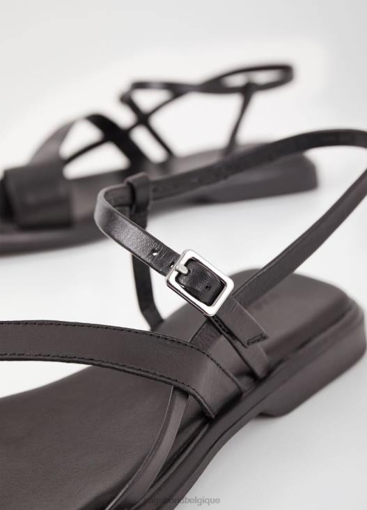chaussure Cuir noir femmes 4N8J91 Vagabond sandales izzy - Vagabond boutique Belgique