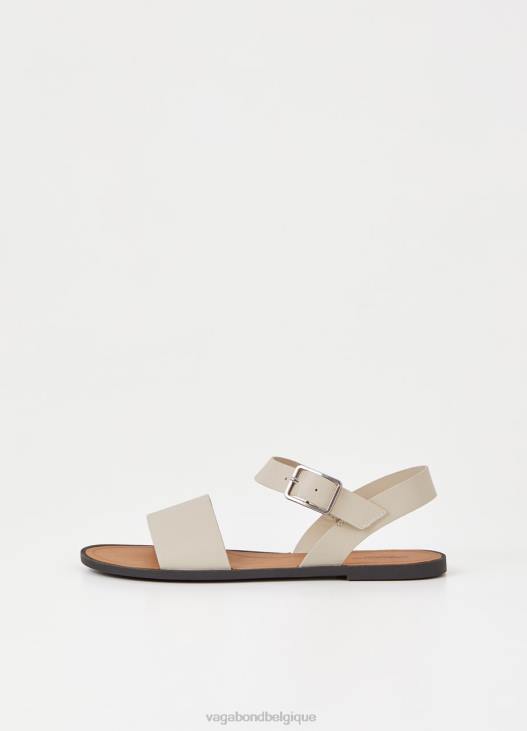chaussure cuir blanc cassé femmes 4N8J58 Vagabond sandales tia 2.0 - Vagabond boutique Belgique