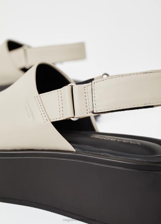 chaussure cuir blanc cassé femmes 4N8J84 Vagabond sandales courtney - Vagabond sandales femme