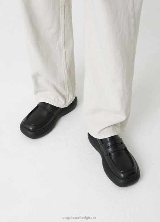 chaussure Cuir noir femmes 4N8J159 Vagabond janick mocassin - Vagabond sandales femme