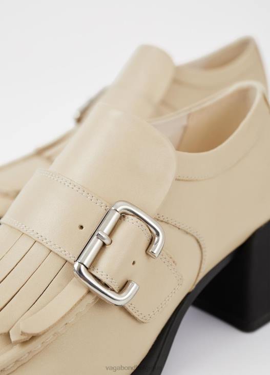 chaussure cuir beige femmes 4N8J139 Vagabond mocassin ansie - Vagabond boutique Belgique