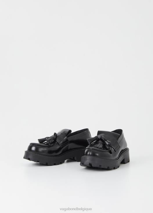 chaussure cuir poli noir femmes 4N8J158 Vagabond mocassins cosmo 2.0 - Vagabond chaussures