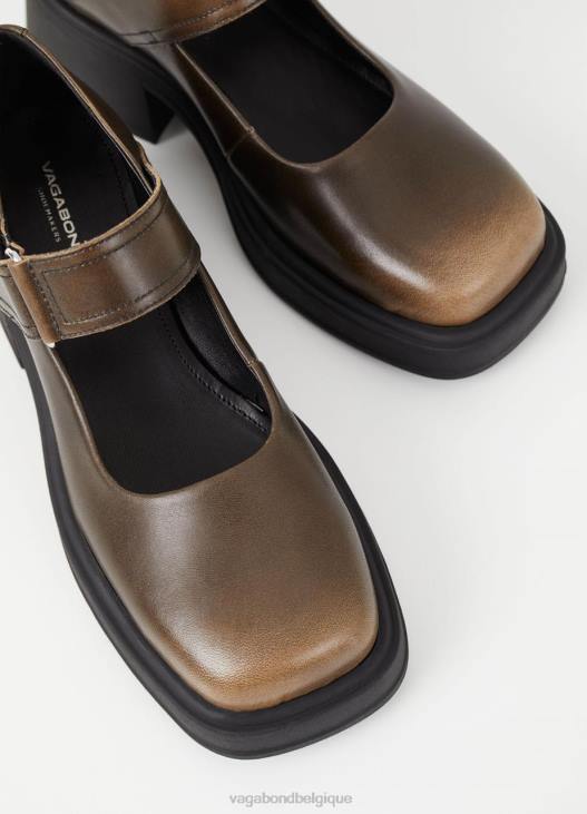 chaussure cuir brossé marron femmes 4N8J100 Vagabond dorah escarpins - Vagabond sandales femme