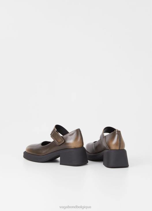 chaussure cuir brossé marron femmes 4N8J100 Vagabond dorah escarpins - Vagabond sandales femme