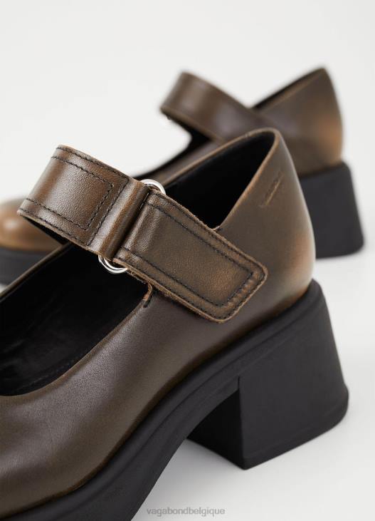 chaussure cuir brossé marron femmes 4N8J100 Vagabond dorah escarpins - Vagabond sandales femme