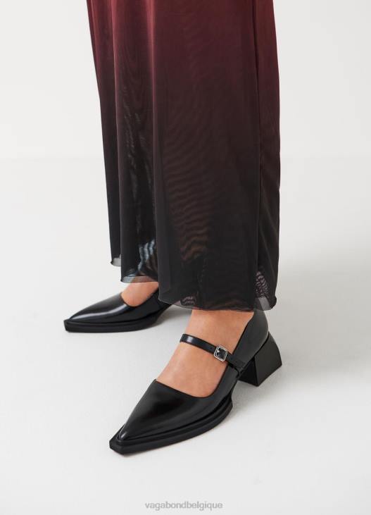 chaussure cuir poli noir femmes 4N8J98 Vagabond vivian pompes - Vagabond boutique Belgique