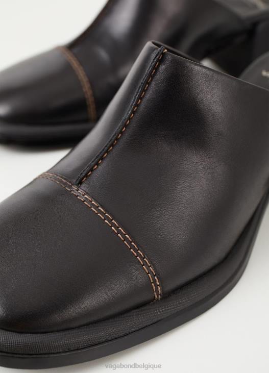 chaussure Cuir noir femmes 4N8J123 Vagabond mules ansie - Vagabond sandales femme