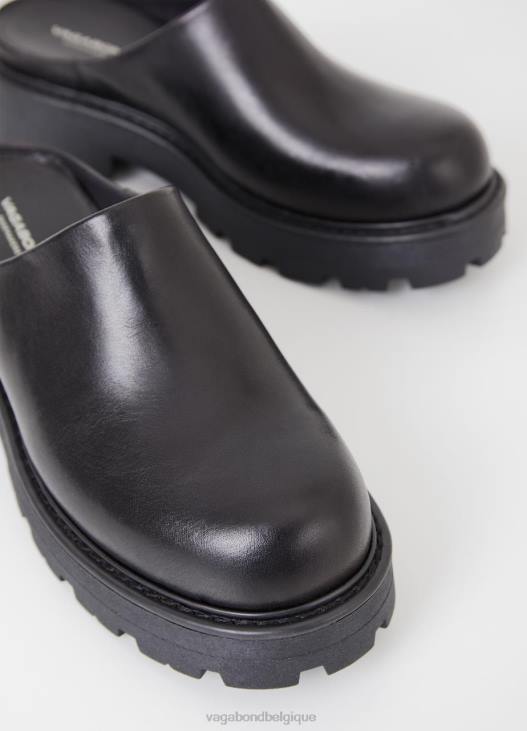 chaussure Cuir noir femmes 4N8J128 Vagabond mules cosmo 2.0 - Vagabond chaussures