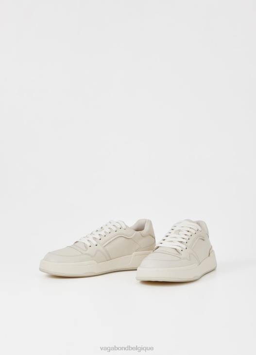 chaussure cuir blanc Hommes 4N8J268 Vagabond baskets cédric - Vagabond boutique Belgique