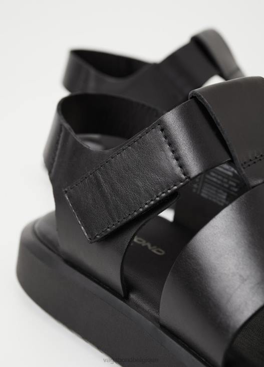 chaussure Cuir noir Hommes 4N8J293 Vagabond sandales nate - Vagabond chaussures